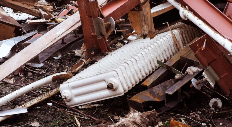 De waarde van stalen steigeronderdelen bij de schroot